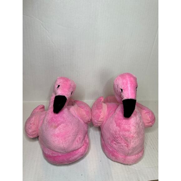 Old Navy Size 7.5 Women Pink Slip On Flamingo Collector House Slippers Pink Gift - Picture 2 of 7